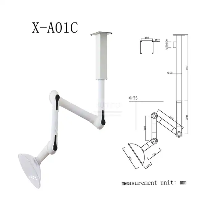 How do I maintain a PP fume extractor arm?